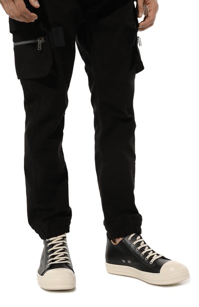 Кожаные кеды luxor low RICK OWENS, арт. RU02C7891/LP0, фото 3