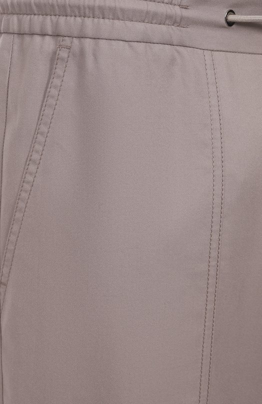 Брюки из хлопка и шелка MVST 25E/X1P/0/B041/0207 Бежевый  25E/X1P/0/B041/0207 Фото 6