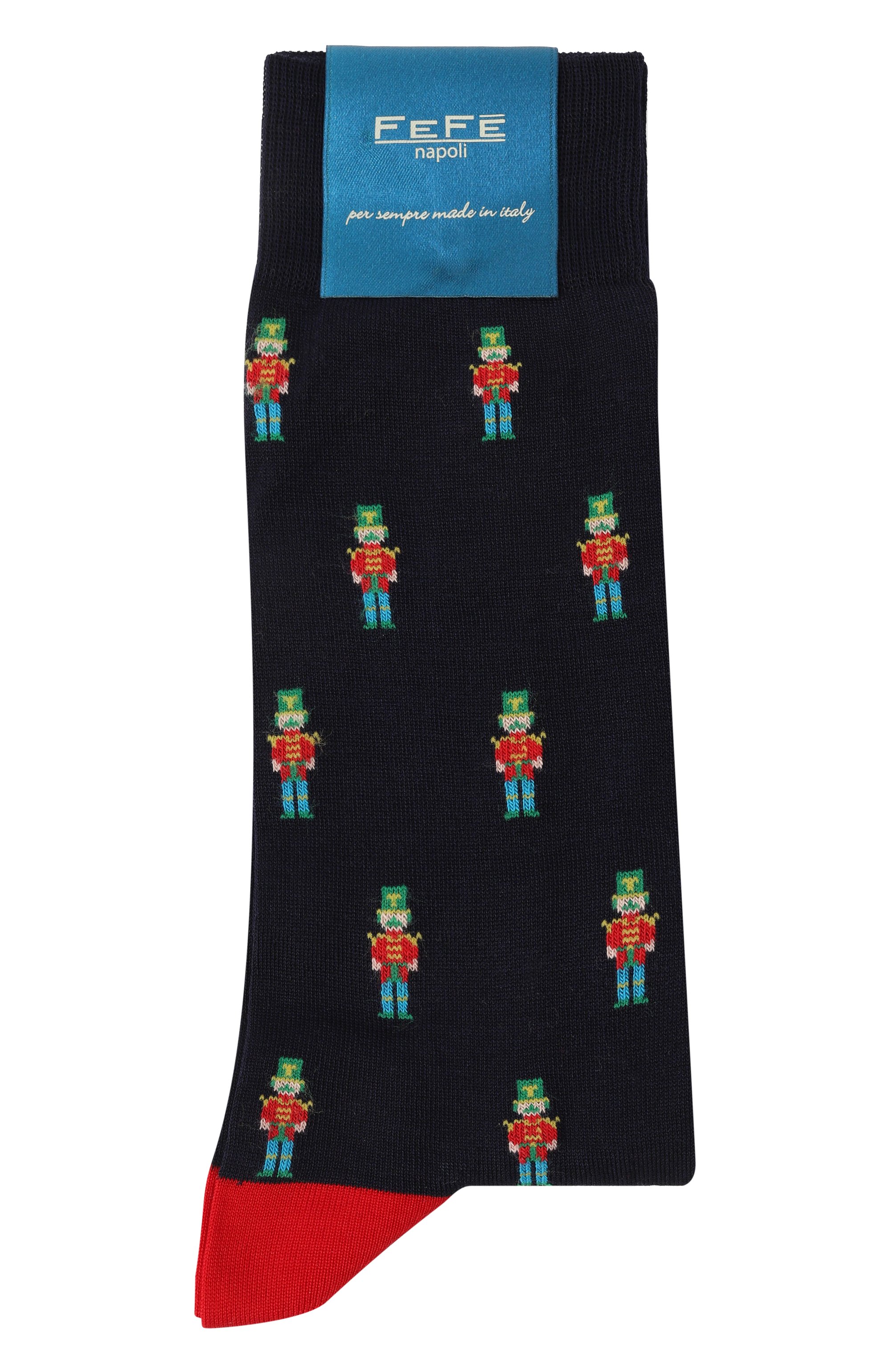 Хлопковые носки FEFE` темно-синего цвета по цене 3845 руб., арт. SH0RT S0CKS/S0SCHIACCIAN0CI1C-U, фото 1 Хлопковые носки FEFE`, арт. SH0RT S0CKS/S0SCHIACCIAN0CI1C-U, фото 1