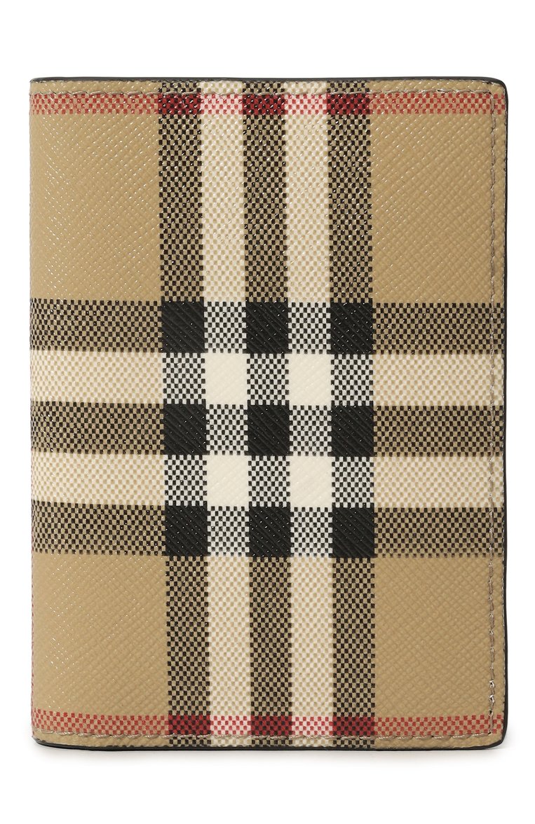 Мужской футляр для кредитных карт BURBERRY бежевого цвета, арт. 8055268 | Фото 1 (Нос: Не проставлено; Материал: Текстиль)