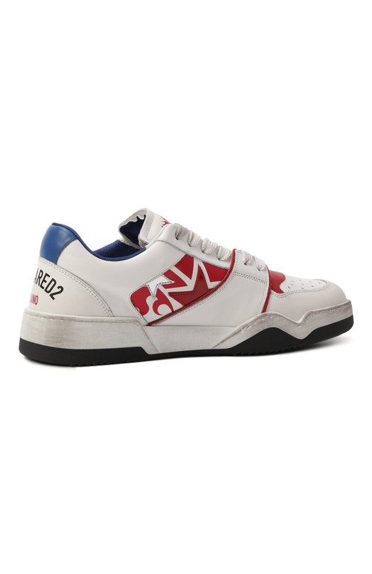 Кожаные кеды Spiker Dsquared2 SNM0428 Белый  SNM0428 Фото 5