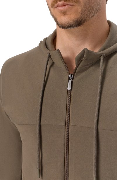 Толстовка ZIMMERLI хаки цвета по цене 35650 руб., арт. 1362-43704, фото 5 Толстовка ZIMMERLI, арт. 1362-43704, фото 5