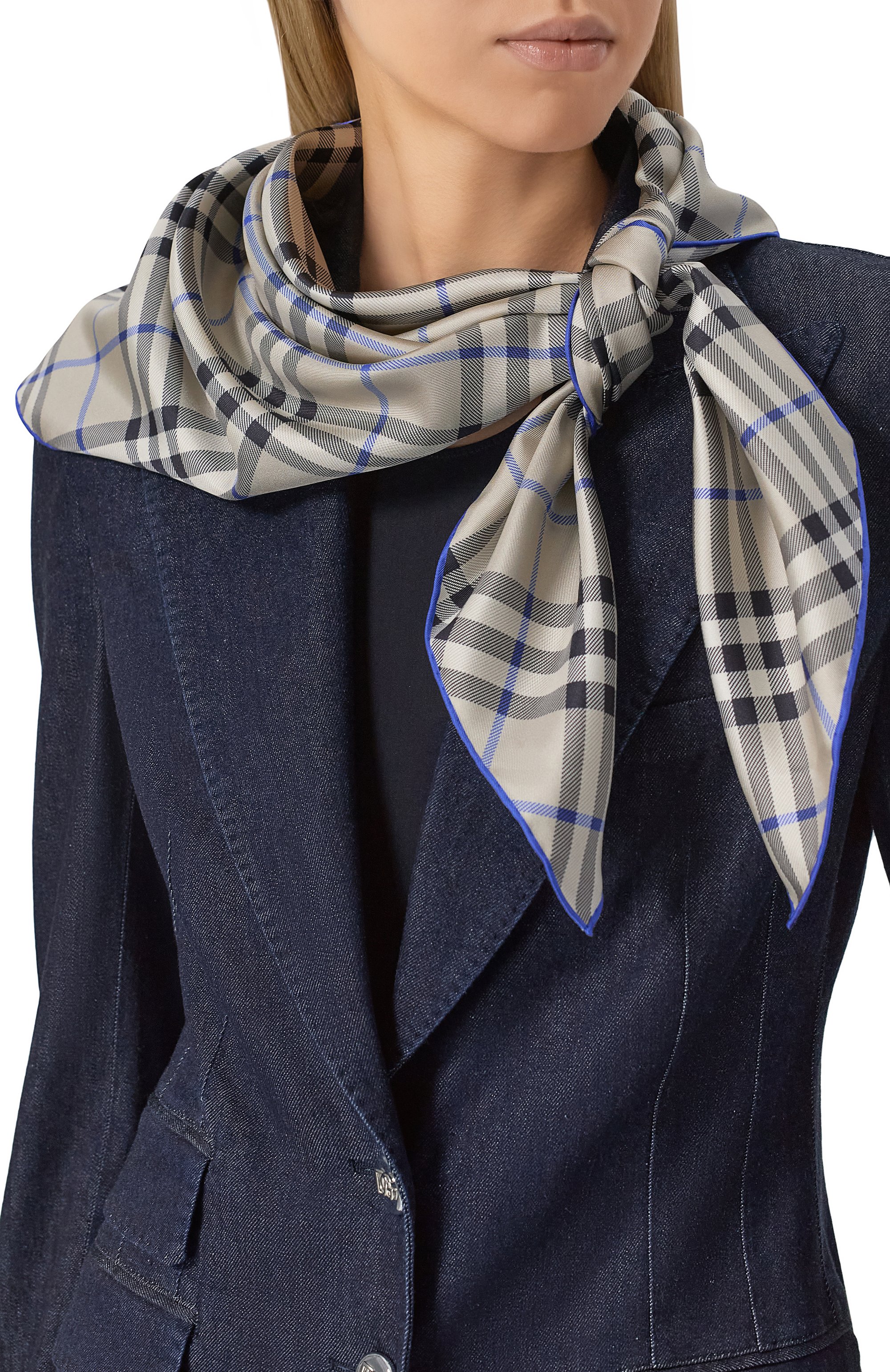 Шелковый платок BURBERRY, арт. 8088141, фото 2