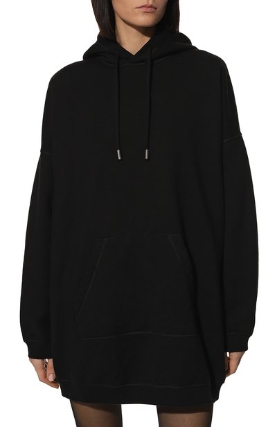 Хлопковое платье DSQUARED2 черного цвета по цене 61750 руб., арт. S75GU0443/S25516, фото 3 Хлопковое платье DSQUARED2, арт. S75GU0443/S25516, фото 3