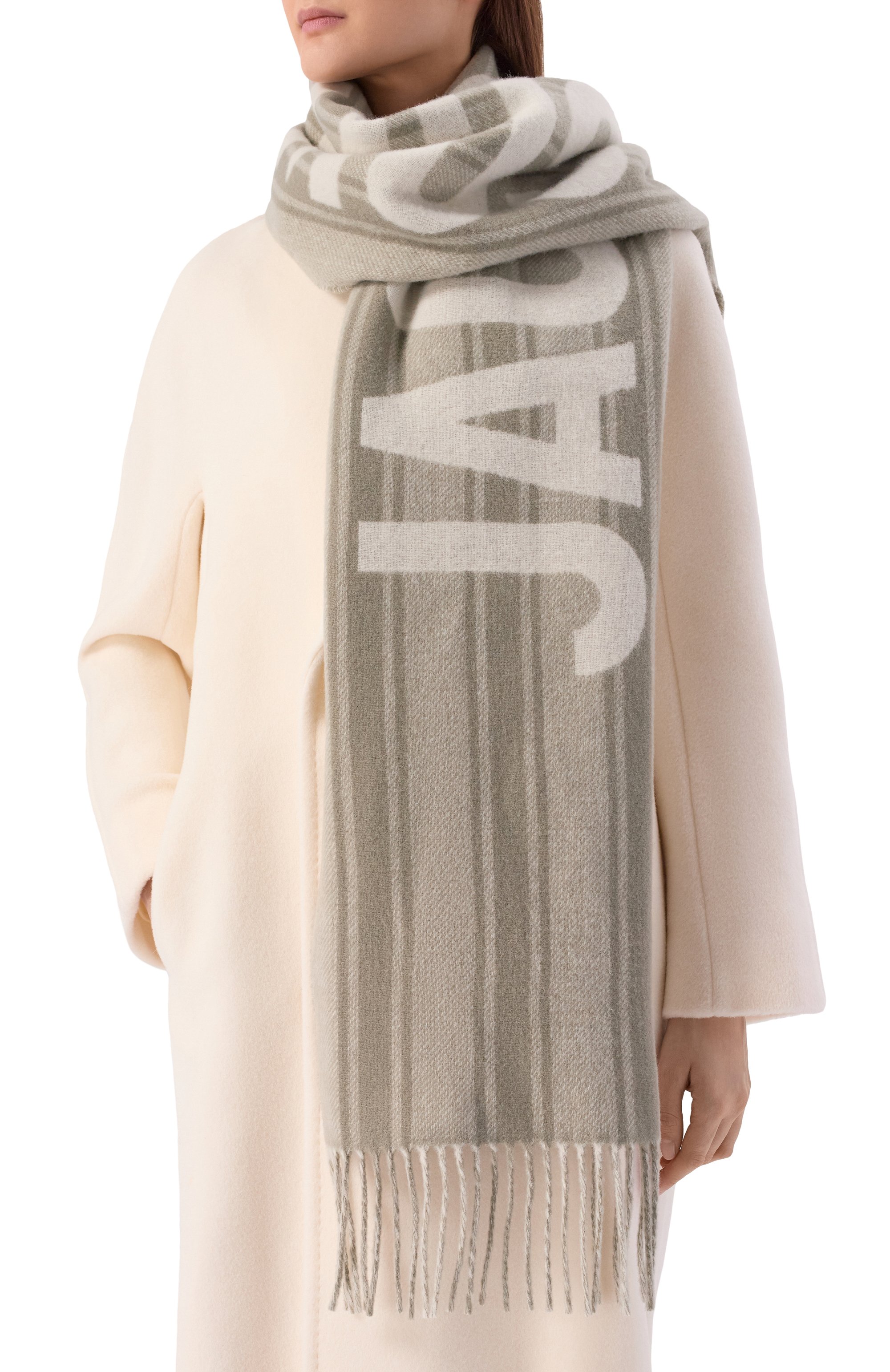 Шерстяной шарф JACQUEMUS, арт. 22HACU00435/A0T4001, фото 2