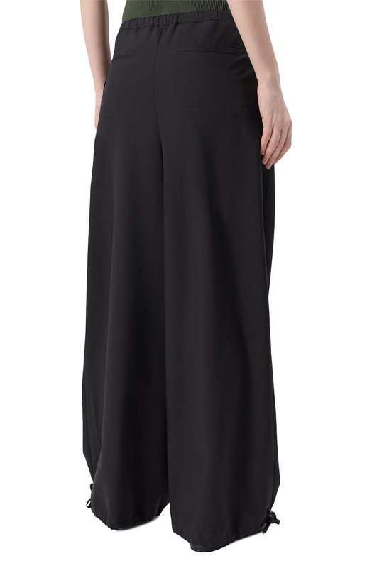 Шерстяные брюки Marni PAMA0634A0/UTW839 Чёрный  PAMA0634A0/UTW839 Фото 4