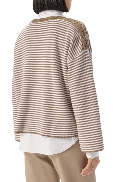 Хлопковый пуло�вер BRUNELLO CUCINELLI, арт. M19253608, фото 4