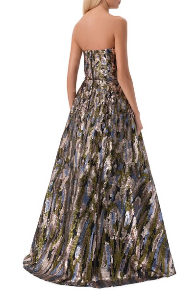Платье с отделкой пайетками ELIE SAAB, арт. D1179EP26/YA072, фото 3