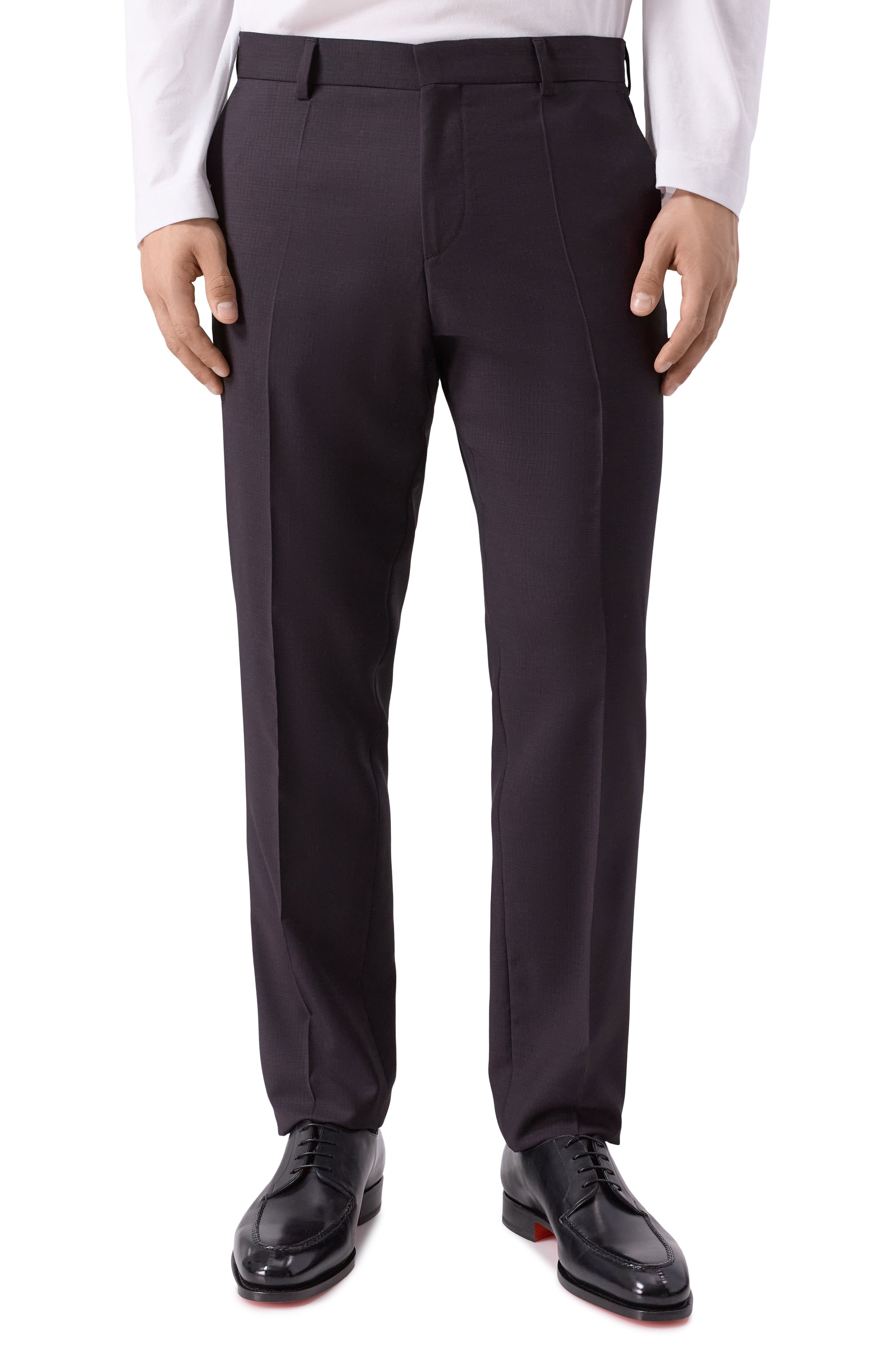 Шерстяной костюм BOSS темно-фиолетового цвета по цене 89950 руб., арт. 50551730, фото 4 Шерстяной костюм BOSS, арт. 50551730, фото 4