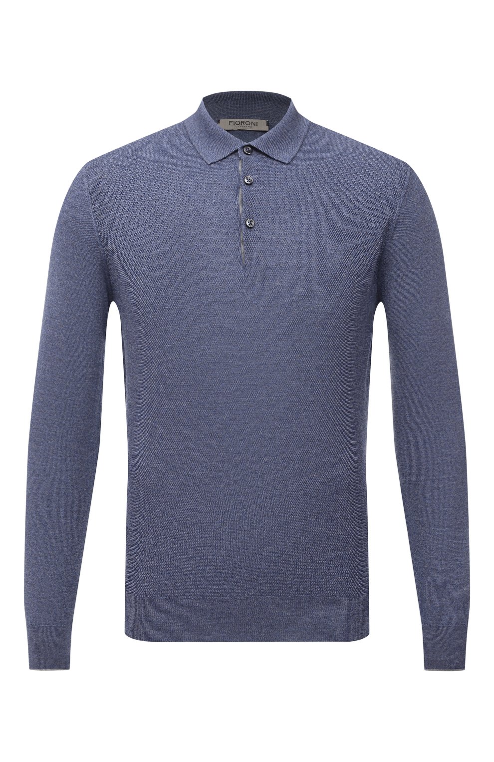 Поло из шерсти и кашемира FIORONI синего цвета по цене 68500 руб., арт. MK23302C1, фото 1 Поло из шерсти и кашемира FIORONI, арт. MK23302C1, фото 1