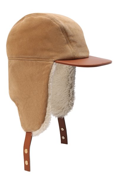 Шапка-ушанка с отделкой из овчины CHLOÉ, арт. CHC21WD016SSS, фото 1