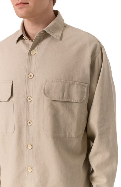 Рубашка изо льна и хлопка WHITE SAND, арт. 25SU20/609, фото 5