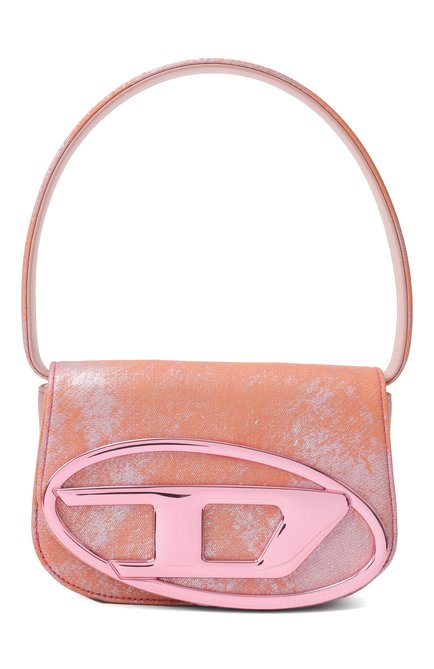 Женская сумка 1dr DIESEL оранжевого цвета, арт. X08396/P6810 | Фото 1 (Размер: mini; Материал: Текстиль; Ремень/цепочка: На ремешке; Материал сплава: Проставлено; Драгоценные камни: Проставлено)