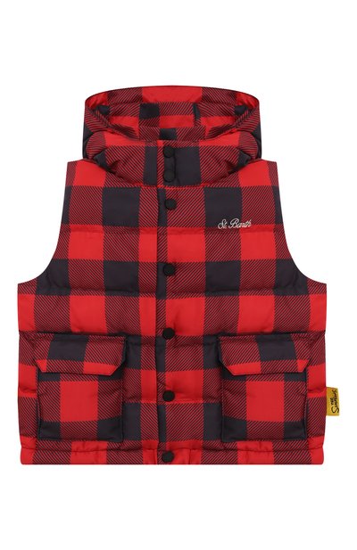 Утепленный жилет MC2 SAINT BARTH красного цвета по цене 26350 руб., арт. STBK KL0STERS JR/02426G, фото 1 Утепленный жилет MC2 SAINT BARTH, арт. STBK KL0STERS JR/02426G, фото 1