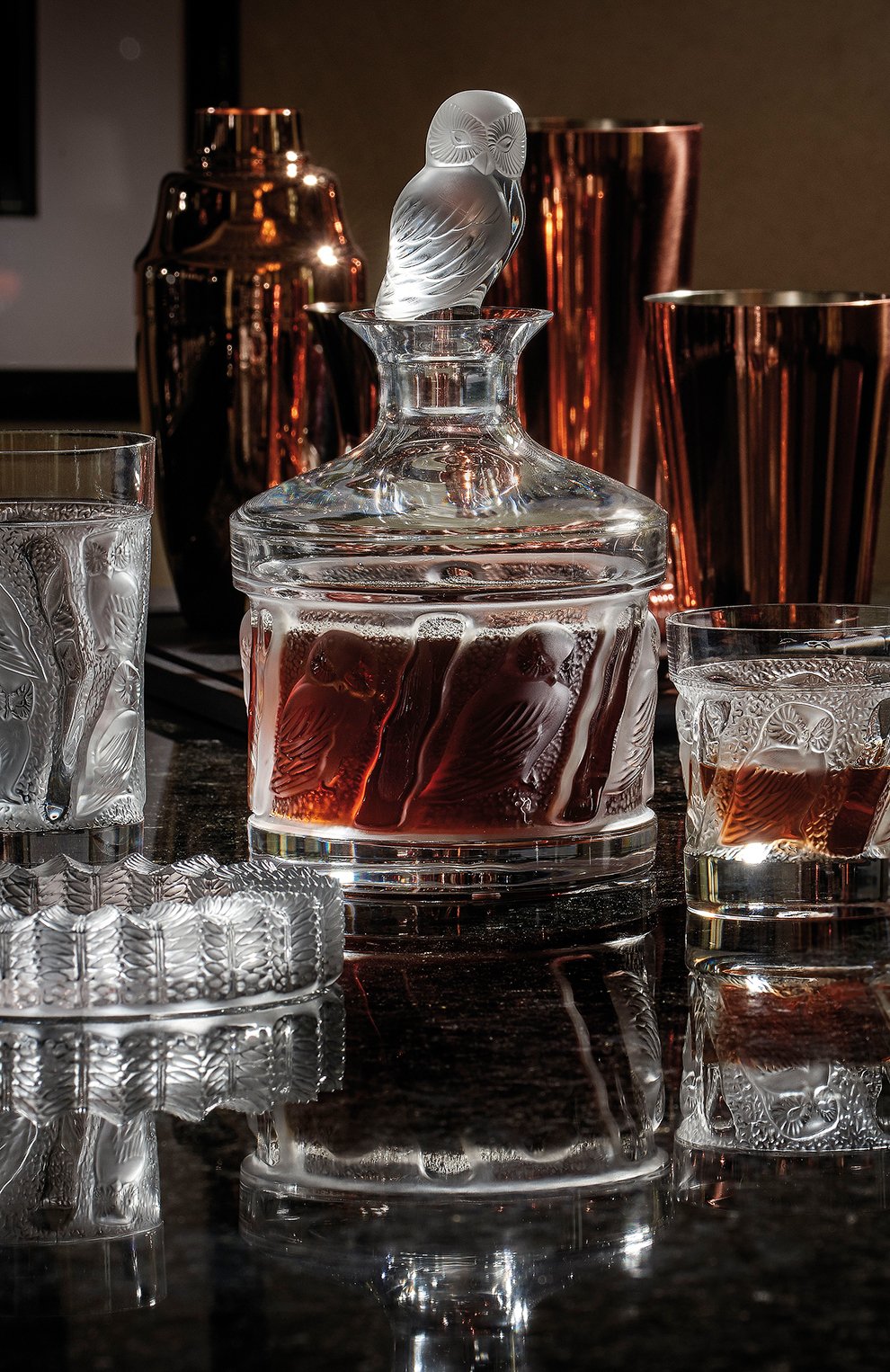 Набор из 2-х стаканов для виски owl LALIQUE, арт. 1731400, фото 2