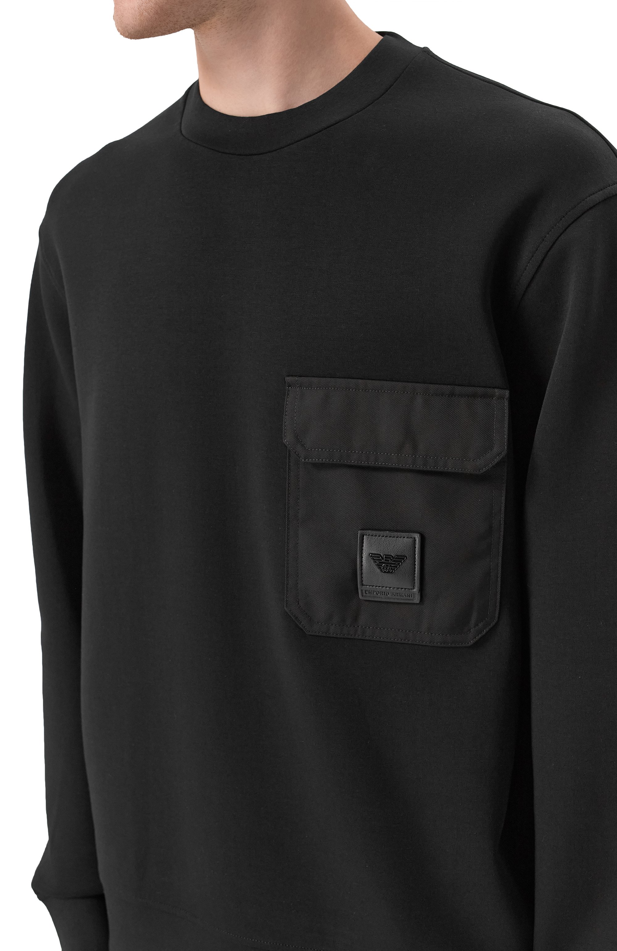 Хлопковый свитшот EMPORIO ARMANI, арт. EM002925/AF10013, фото 5