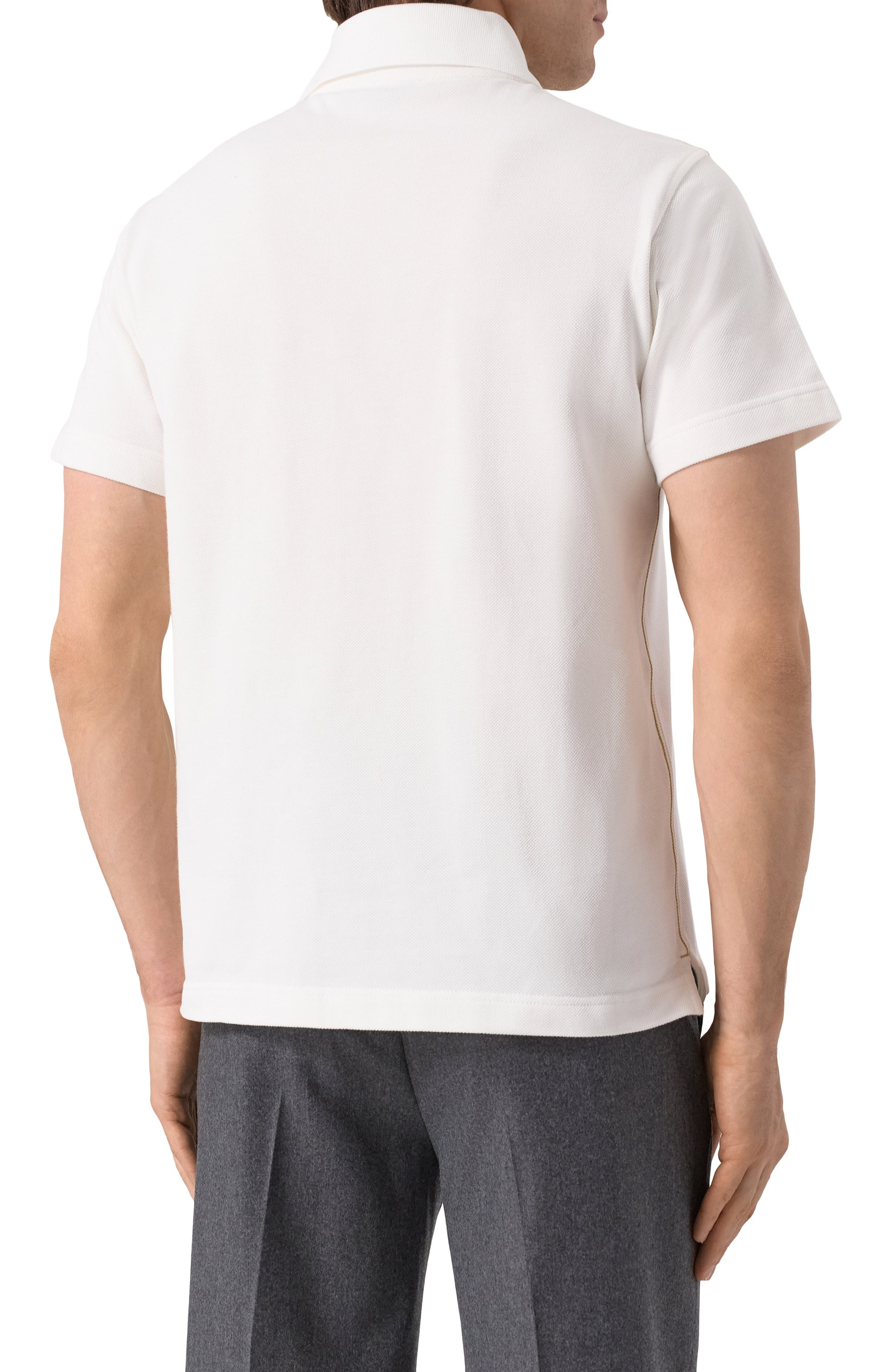 Хлопковое поло BURBERRY, арт. 8102207, фото 4