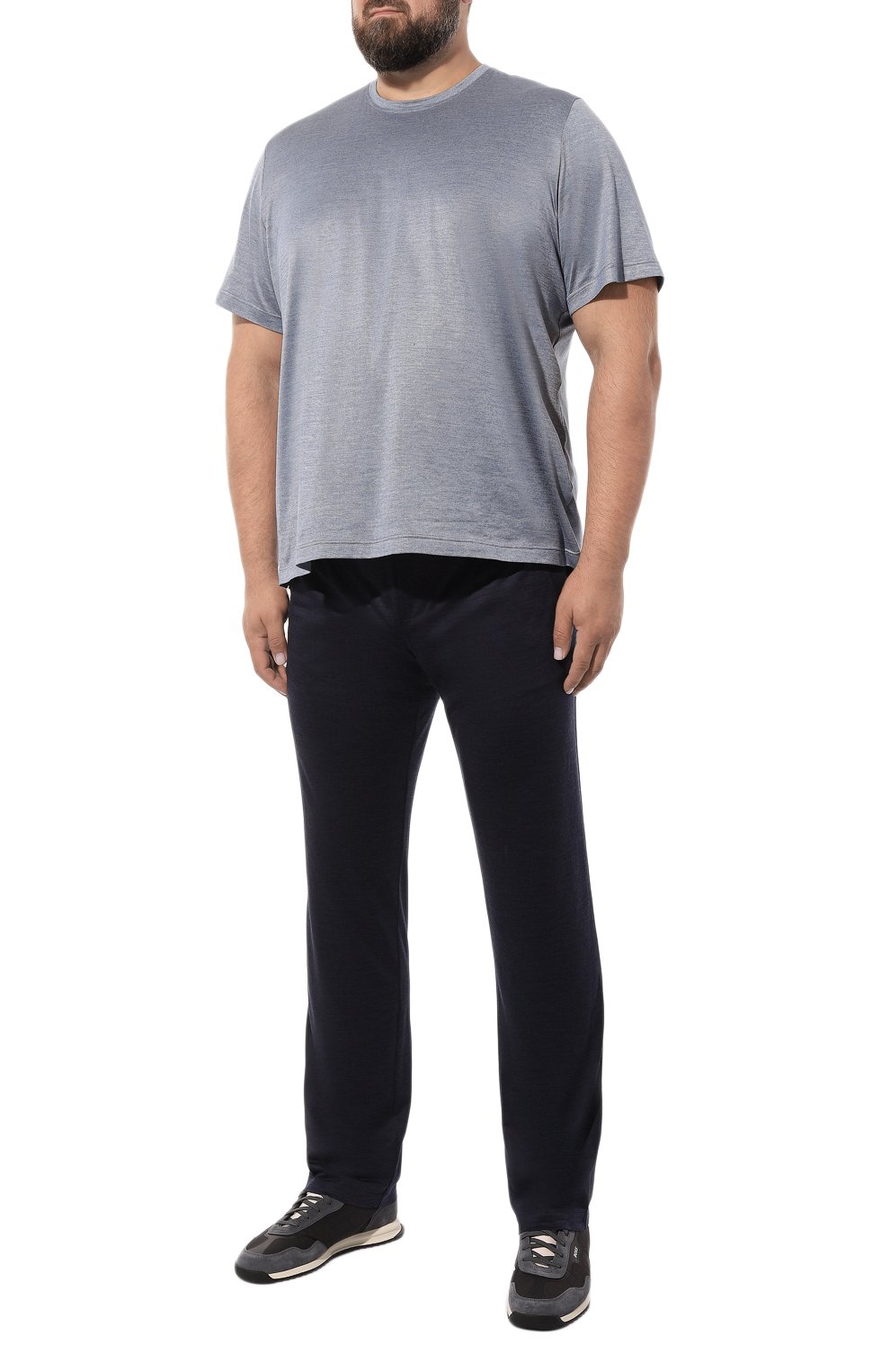 Шерстяные брюки CAPOBIANCO синего цвета по цене 49950 руб., арт. MPAN.0X00/58-60, фото 2 Шерстяные брюки CAPOBIANCO, арт. MPAN.0X00/58-60, фото 2