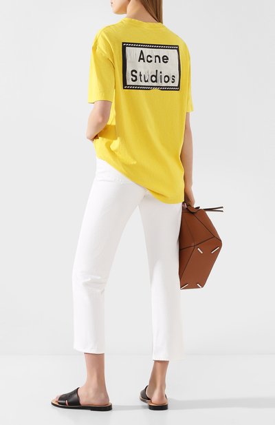 Хлопковая футболка ACNE STUDIOS, арт. AL0119/W, фото 2