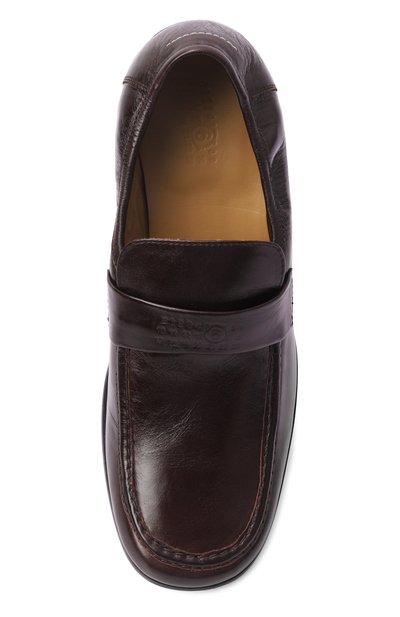 Кожаные лоферы swing-toe MM6, арт. SH3WR0008/P7560_001, фото 5
