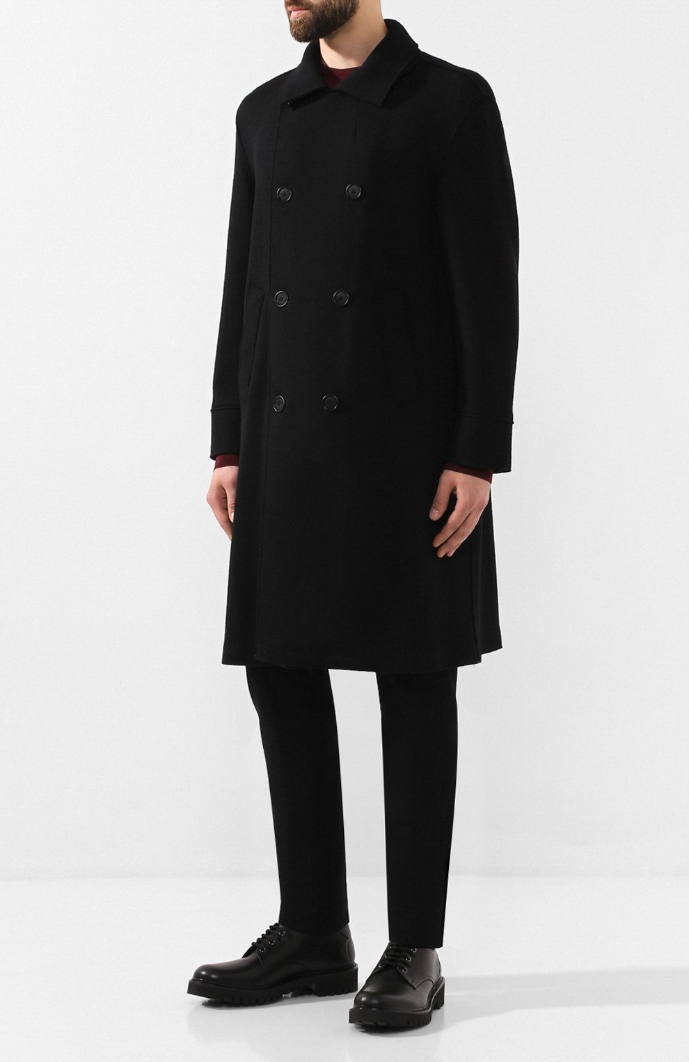 Шерстяное пальто GIORGIO ARMANI, арт. 9WG0L02Y/J002M, фото 3