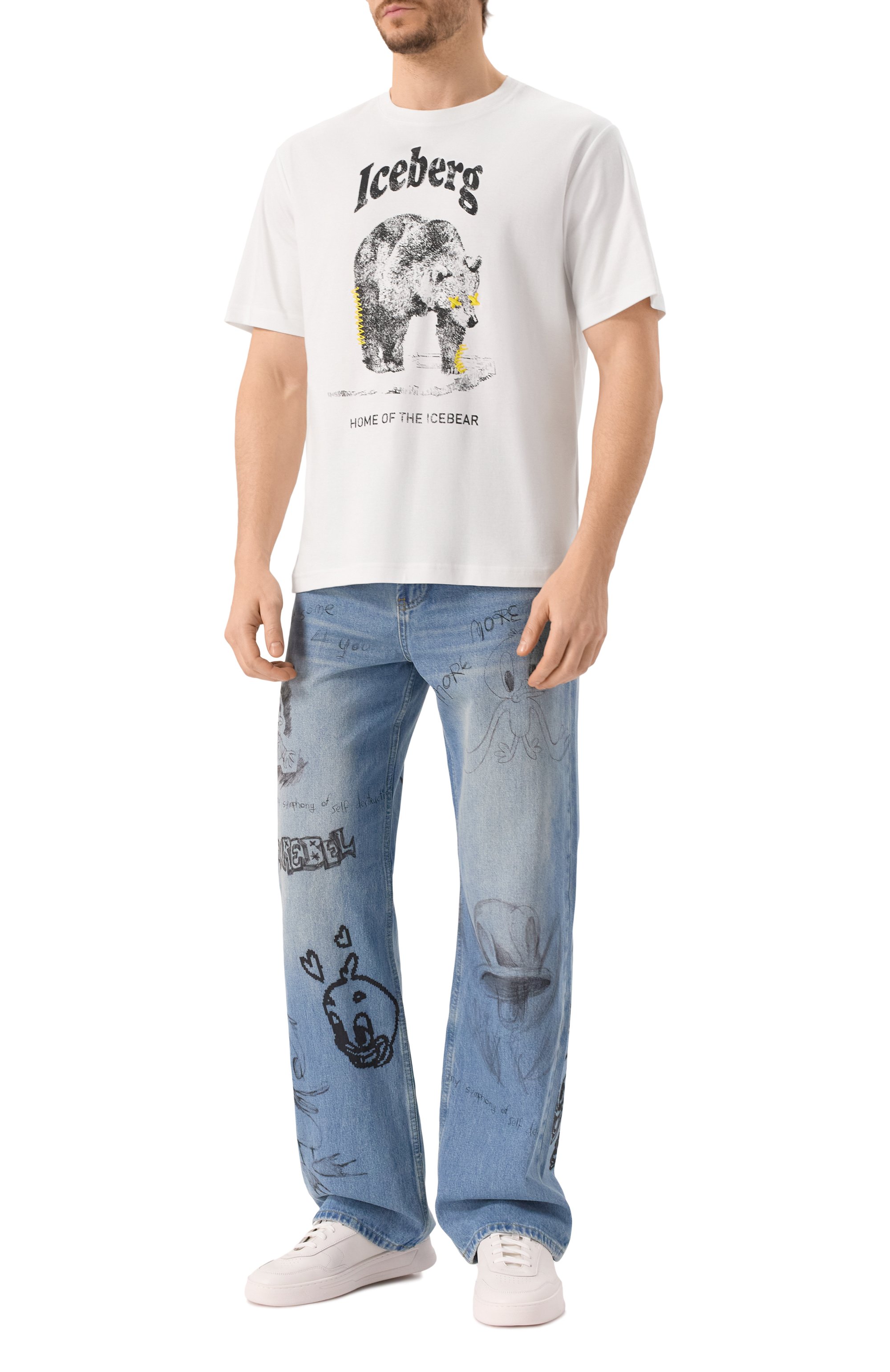 Хлопковая футболка ICEBERG, арт. F025/6307, фото 2