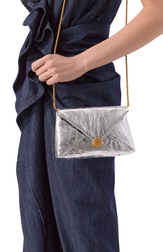 Клатч Dries Van Noten 011540/0207 Серебряный  011540/0207 Фото 2