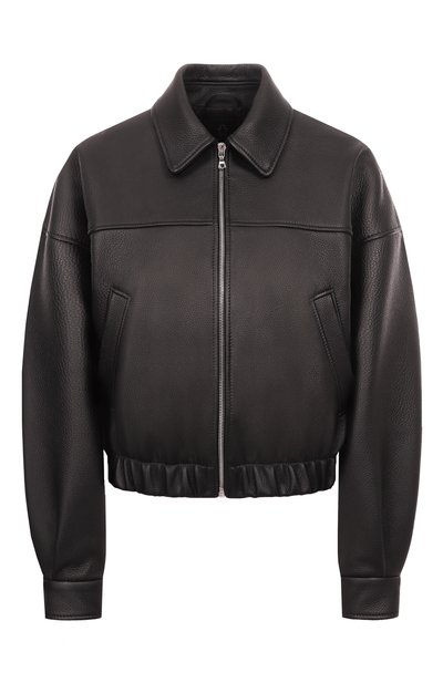 Женская кожаный бомбер MASLOV, арт. MZK09