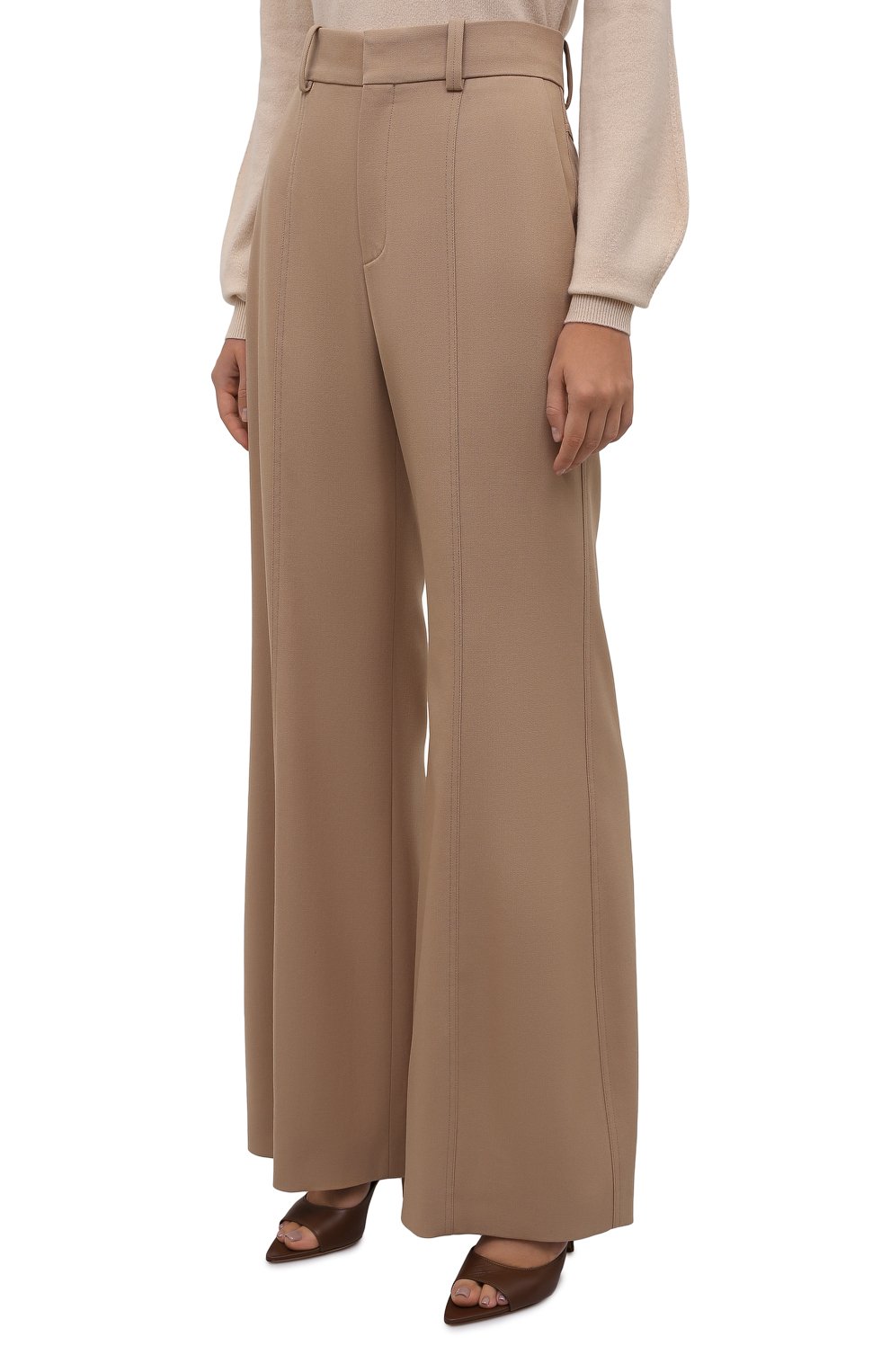 Шерстяные брюки CHLOÉ, арт. CHC21APA04066, фото 3