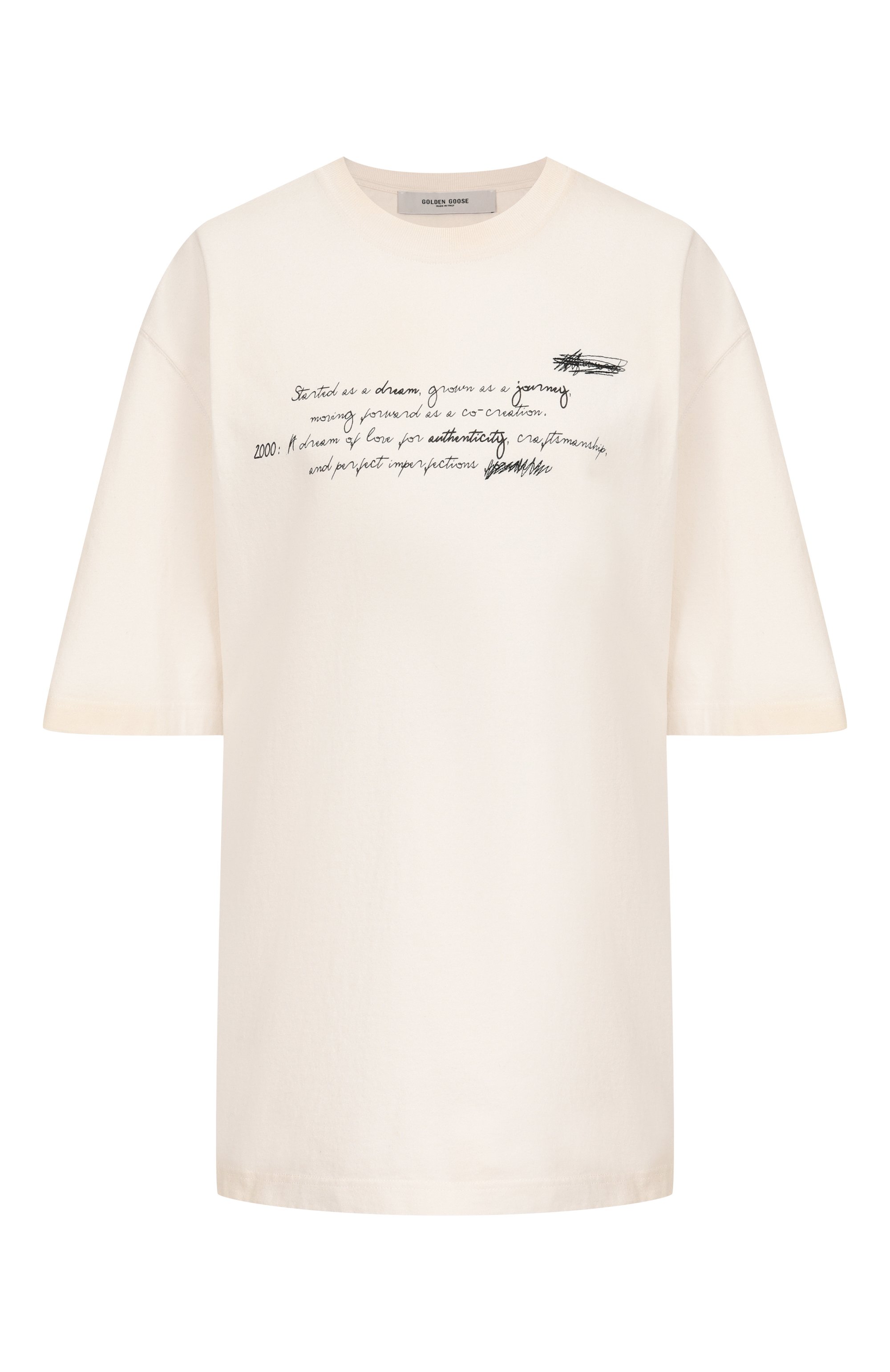 Хлопковая футболка GOLDEN GOOSE DELUXE BRAND, арт. GUP01873.P001874, фото 1