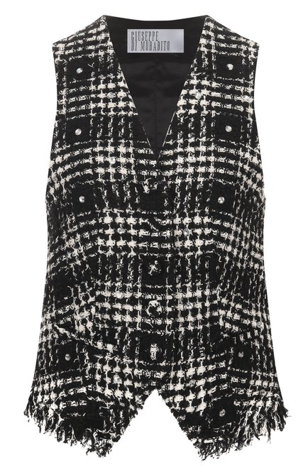 Женский твидовый жилет GIUSEPPE DI MORABITO, арт. 05FWWD354C 05326