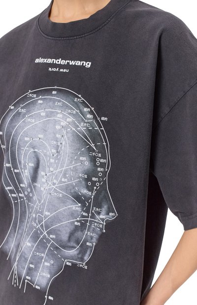 Хлопковая футболка ALEXANDER WANG, арт. UCC2261886, фото 5