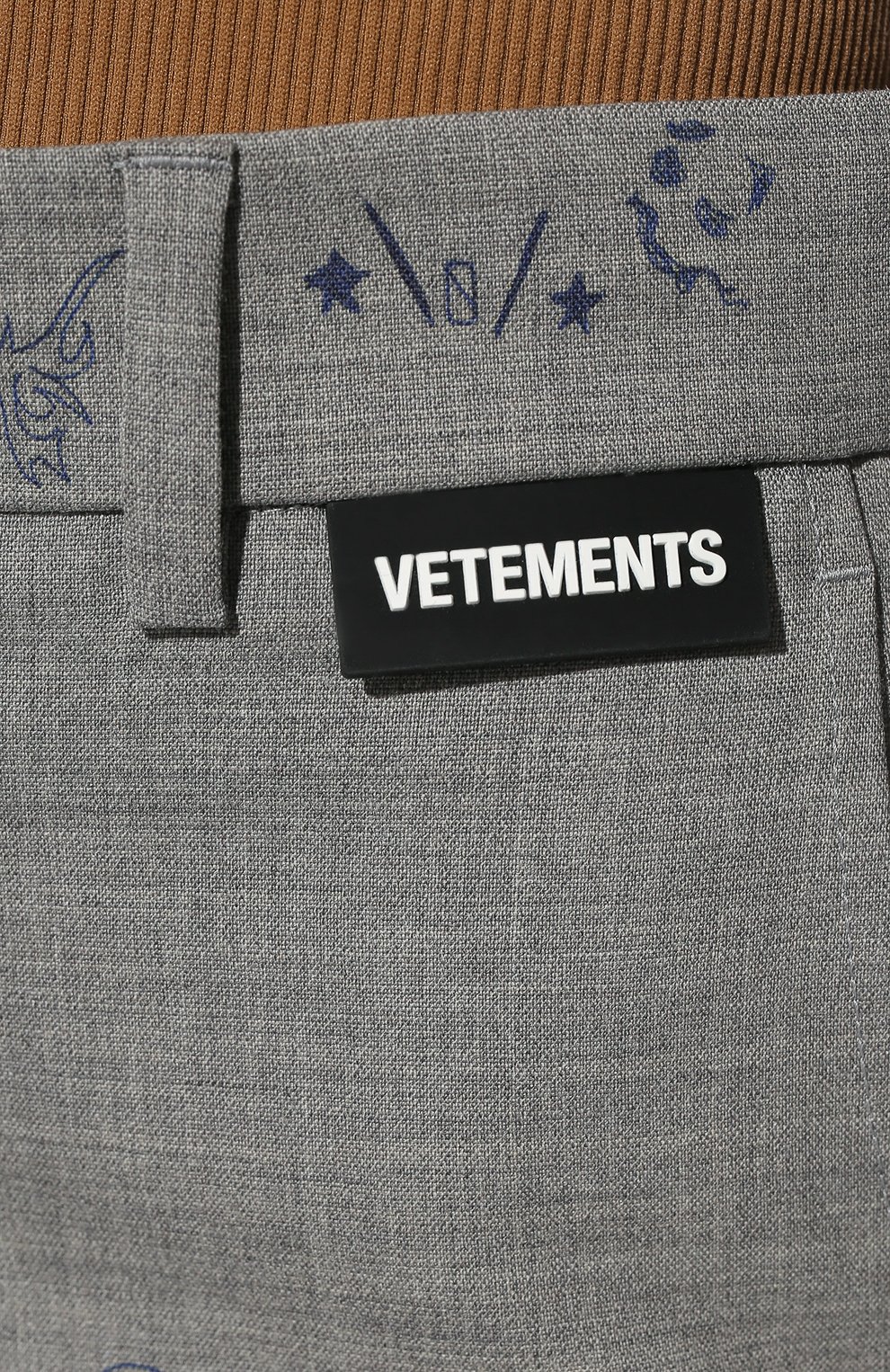 Шерстяные брюки VETEMENTS, арт. WE52PA300G 1212/GREY, фото 5