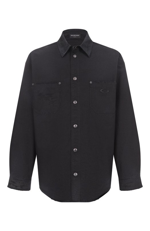 Хлопковая рубашка Balenciaga 831349/TSP01 Серый 831349/TSP01