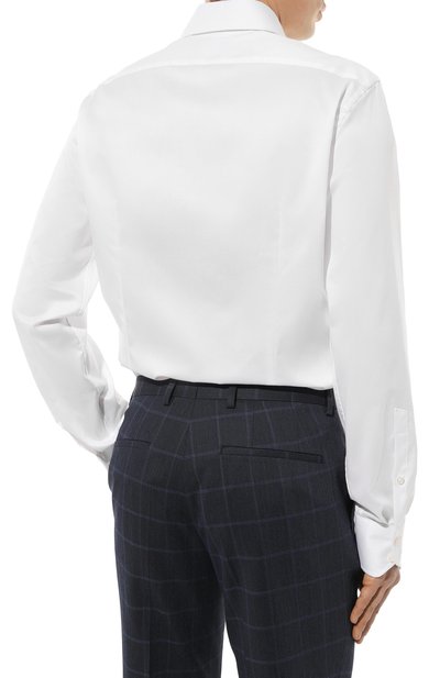 Хлопковая сорочка VAN LAACK белого цвета по цене 25800 руб., арт. VL-RIVARA-SFN/132241/000, фото 4 Хлопковая сорочка VAN LAACK, арт. VL-RIVARA-SFN/132241/000, фото 4