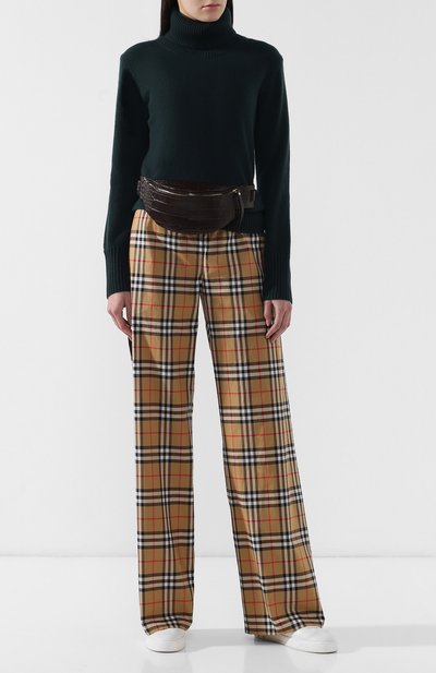 Хлопковые брюки в клетку BURBERRY, арт. 8003208, фото 2