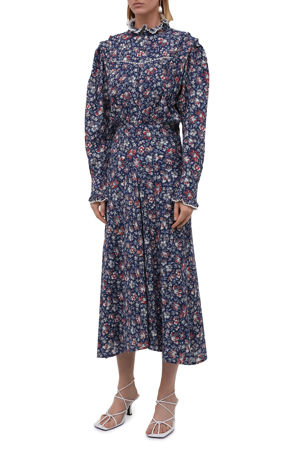 Хлопковое платье ISABEL MARANT ETOILE, арт. R02006-21A024E/DARCY, фото 3