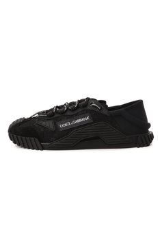 Женские комбинированные кеды ns1 DOLCE & GABBANA черного цвета, арт. CK1837/AX372 | Фото 4 (Материал внешний: Текстиль; Материал внутренний: Текстиль, Натуральная кожа; Стили: Кэжуэл; Подошва: Платформа; Драгоценные камни: Проставлено; Нос: Не проставлено; Материал сплава: Проставлено; Кросс-КТ: Низкие; Материал утеплителя: Без утеплителя)