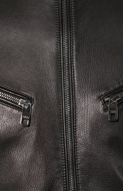 Двусторонний пуховый бомбер из кожи DOLCE & GABBANA, арт. G9NK8L/HULCX, фото 5