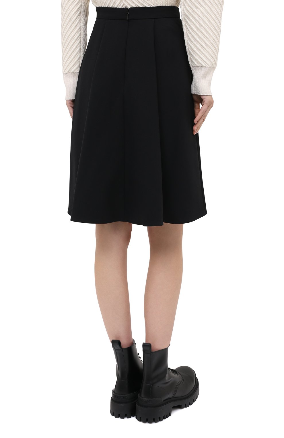 Юбка из шерсти и шелка ALEXANDER MCQUEEN черного цвета по цене 107000 руб., арт. 639987/QJAAA, фото 5 Юбка из шерсти и шелка ALEXANDER MCQUEEN, арт. 639987/QJAAA, фото 5