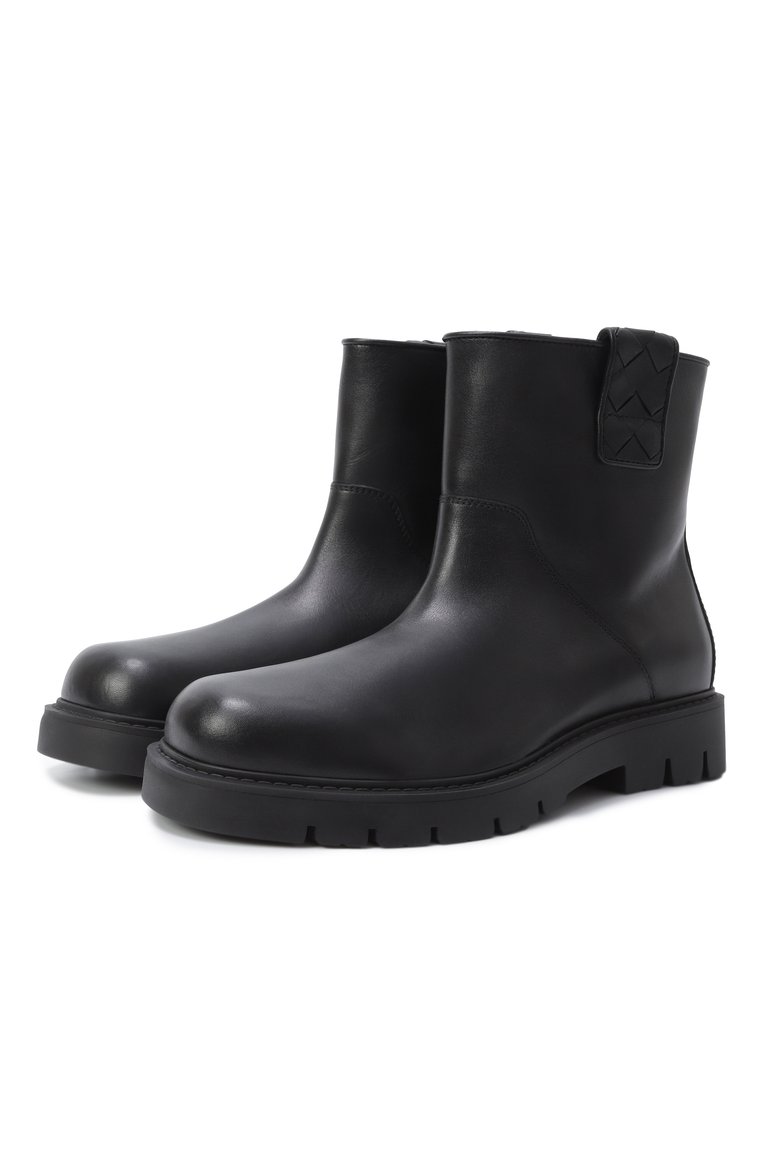 Мужские кожаные сапоги haddock BOTTEGA VENETA черного цвета, арт. 816624/V54W0 | Фото 1 (Подошва: Плоская; Материал внутренний: Натуральная кожа; Материал внешний: Натуральная кожа; Материал утеплителя: Без утеплителя; Мужское Кросс-КТ: Сапоги-обувь)