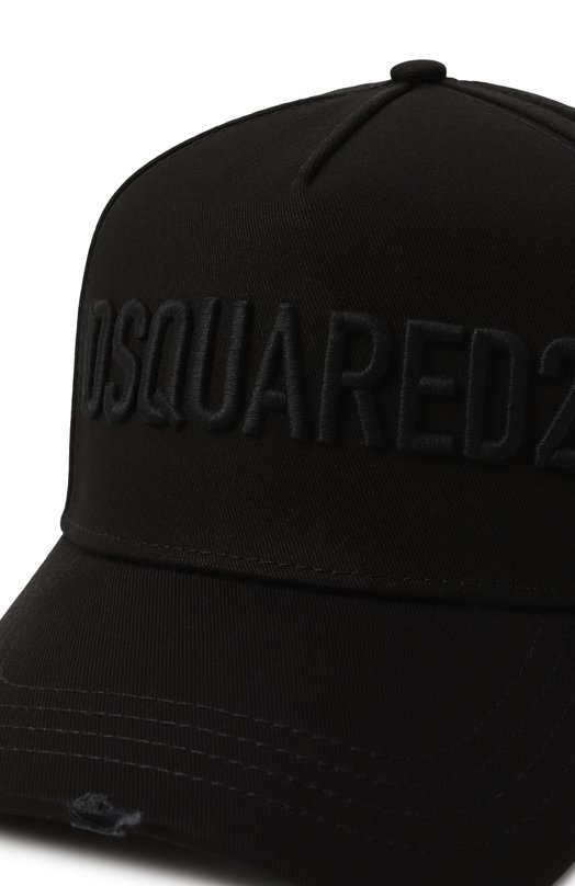 Хлопковая бейсболка Dsquared2 BCM0660/05C00001 Чёрный  BCM0660/05C00001 Фото 4