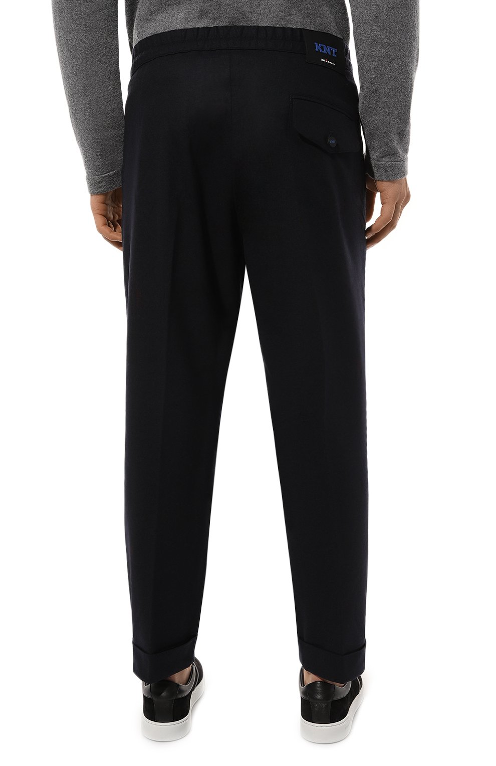 Шерстяные брюки KITON темно-синего цвета по цене 154500 руб., арт. UPKN023K0118E07, фото 4 Шерстяные брюки KITON, арт. UPKN023K0118E07, фото 4