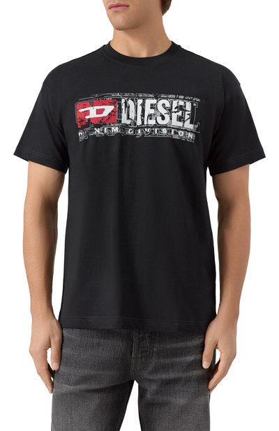 Хлопковая футболка DIESEL, арт. A19436/0PLAT, фото 3
