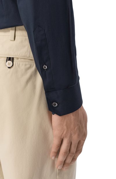 Хлопковая сорочка CORNELIANI темно-синего цвета по цене 32050 руб., арт. 28P002/2A11459, фото 5 Хлопковая сорочка CORNELIANI, арт. 28P002/2A11459, фото 5