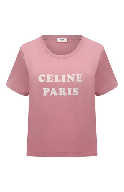 Женская хлопковая футболка CELINE, арт. 2X885671Q