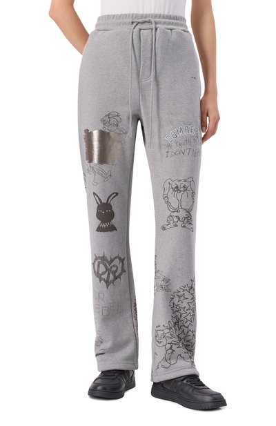 Хлопковые брюки DOMREBEL, арт. C0LLEGE SWEATPANTS, фото 3