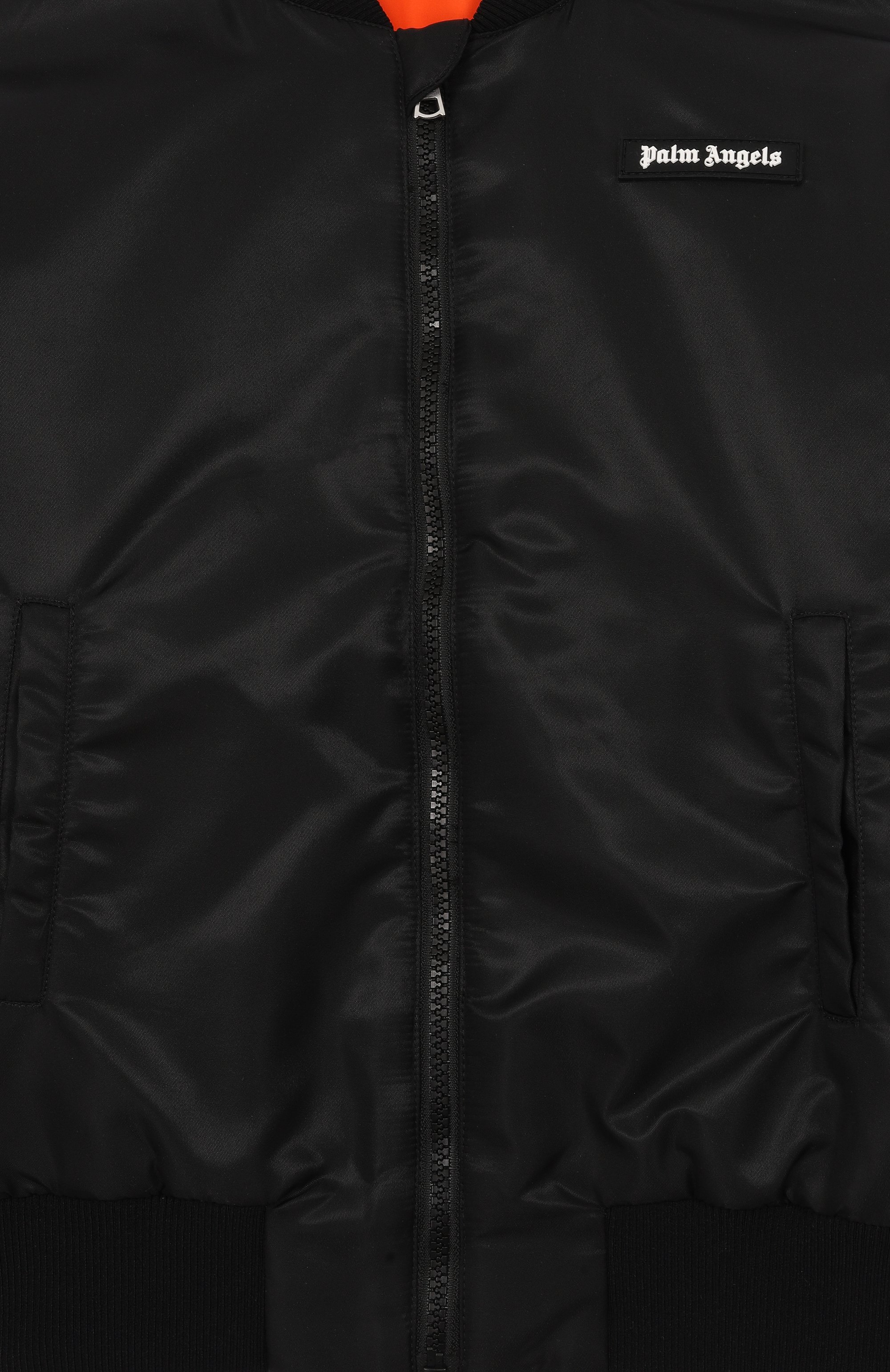 Бомбер PALM ANGELS черного цвета по цене 33300 руб., арт. PBEH003S26FAB001, фото 3 Бомбер PALM ANGELS, арт. PBEH003S26FAB001, фото 3