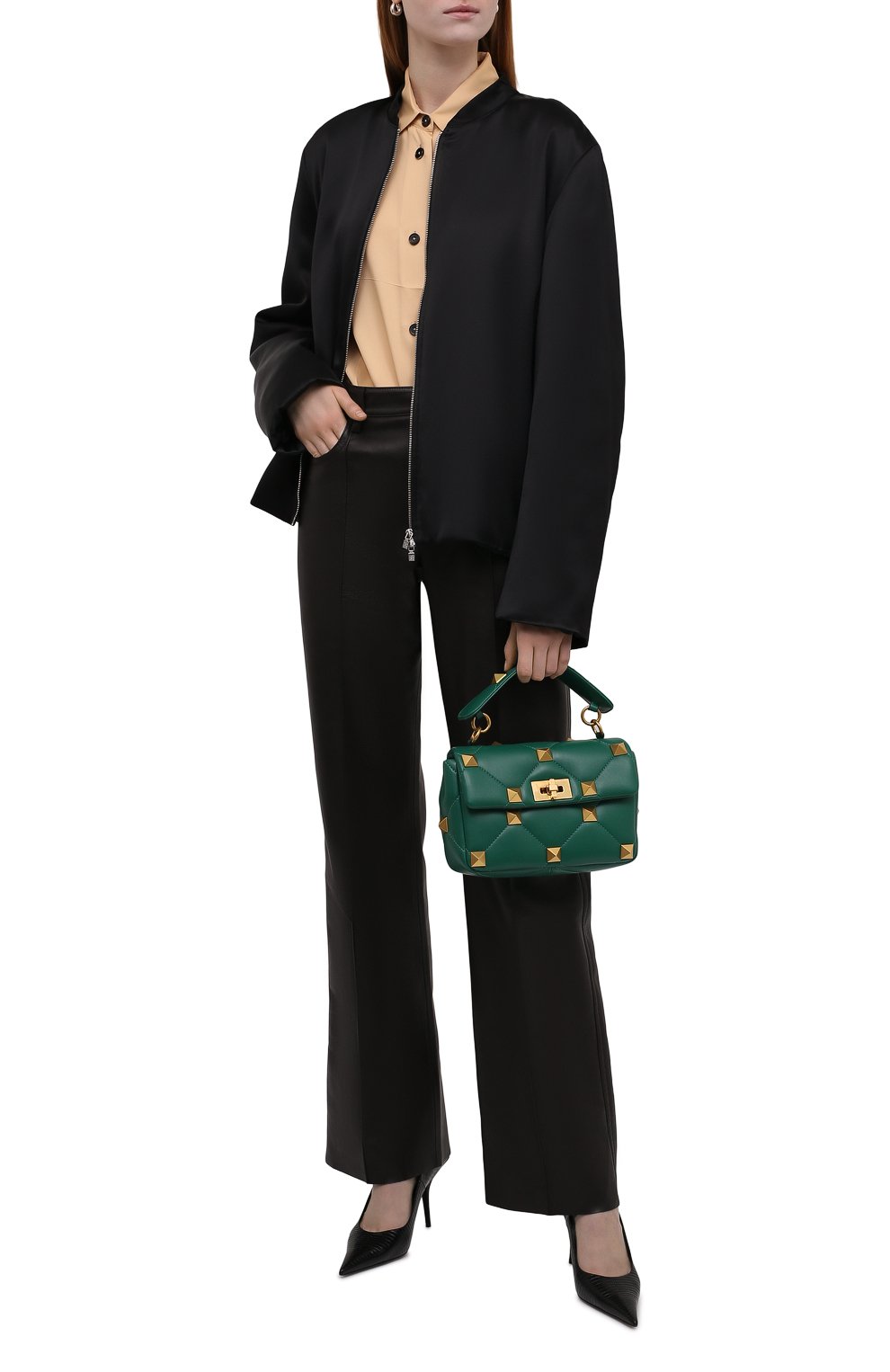 Сумка roman stud medium VALENTINO, арт. XW2B0I82/BSF, фото 3