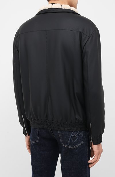 Кожаный бомбер ZILLI, арт. MAS-GALIE-01960/0003, фото 4